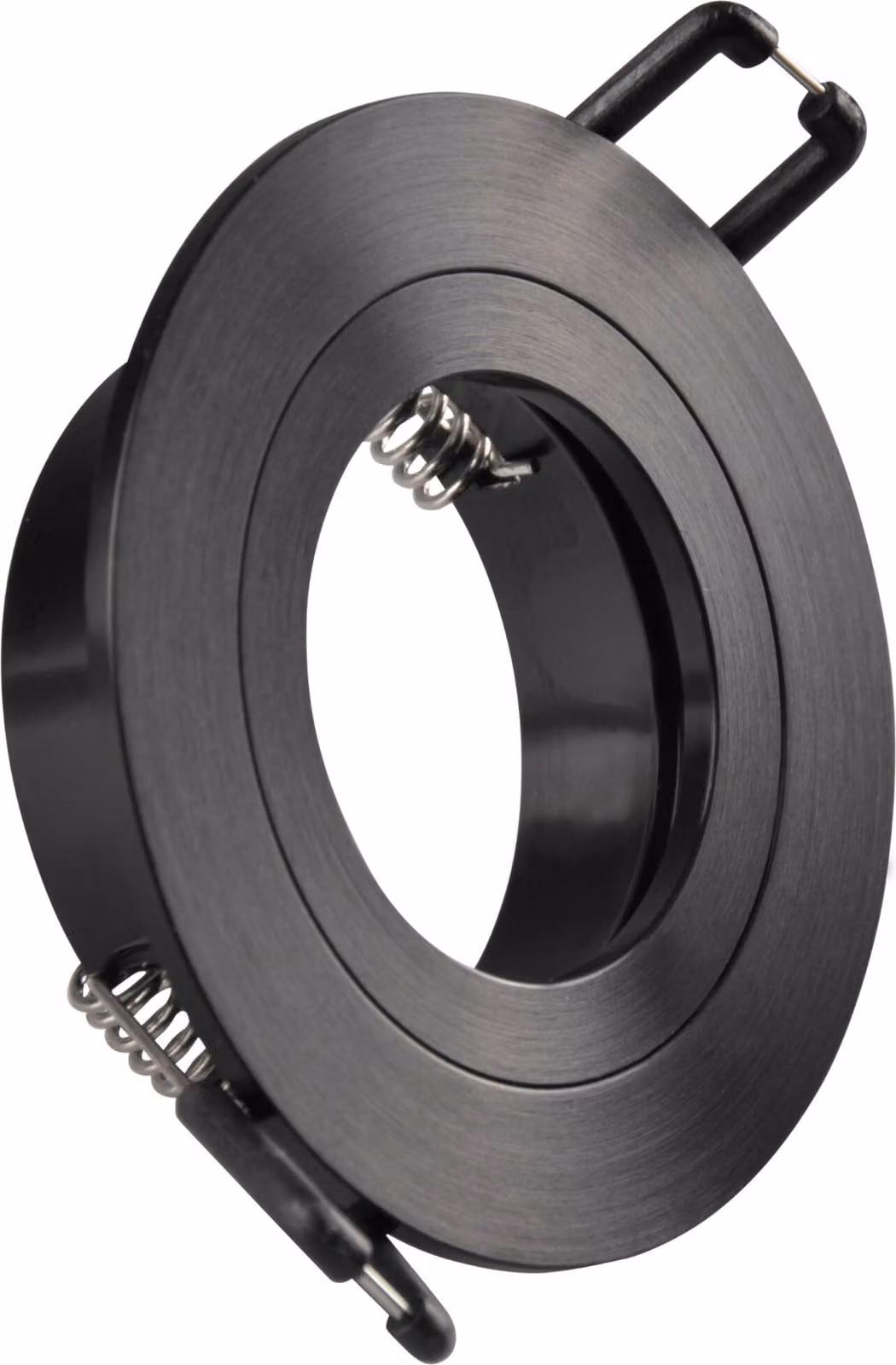 Lampada da incasso rotonda nera con portalampada GU10 FEBE 323316 Polux