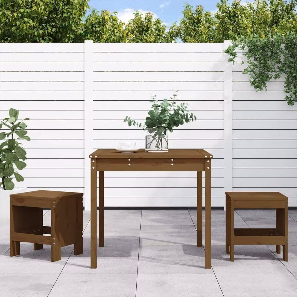 Maison Exclusive - Set da Bistrot da Giardino 3 pz ambra in Legno Massello di Pino