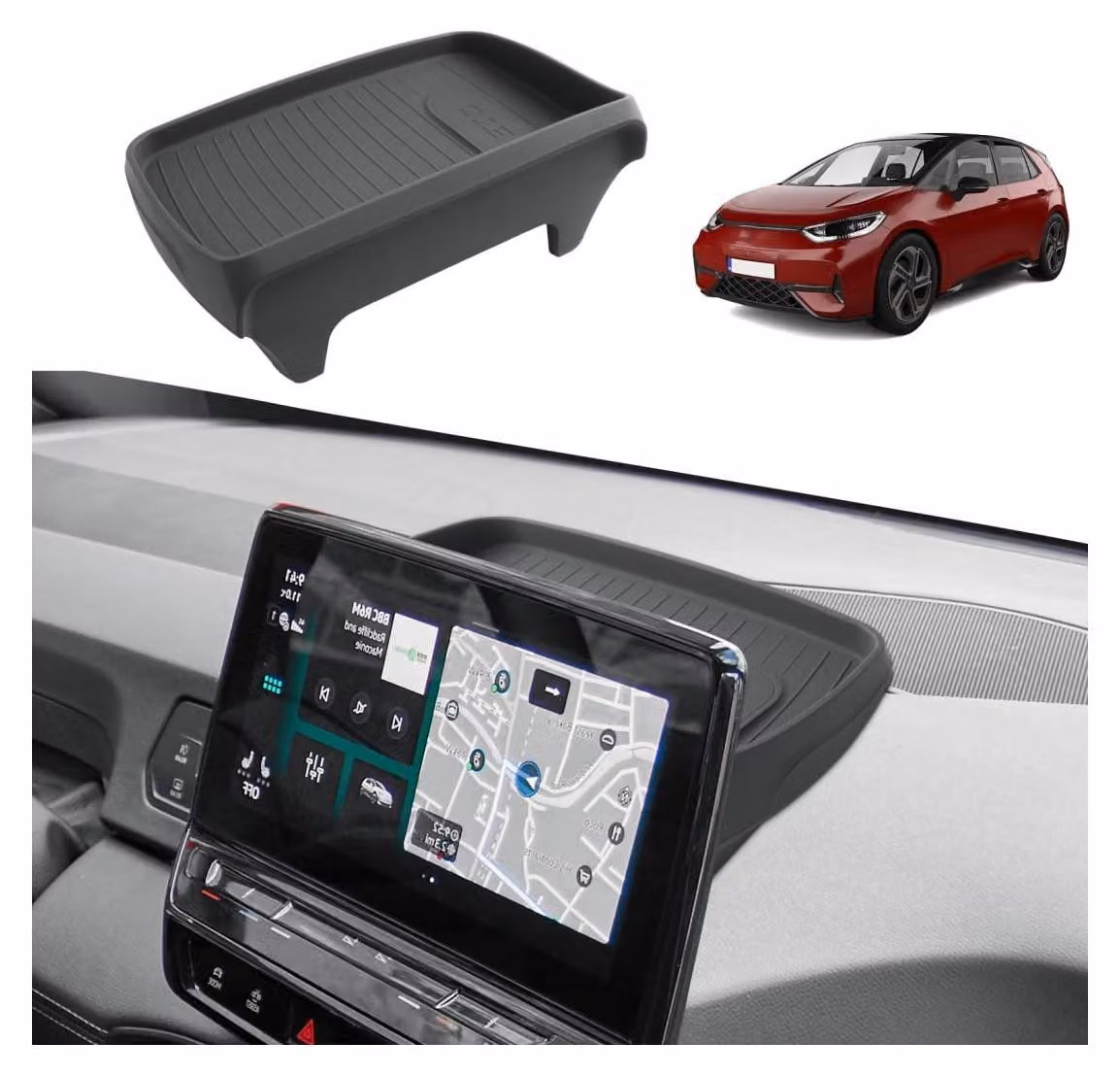 Organizzatore per la console centrale per VW ID.3, pratica scatola portaoggetti