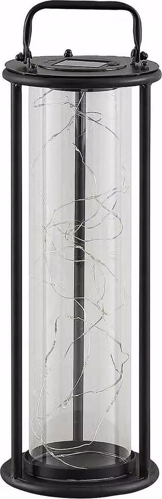 Lanterna solare da esterno Lanterna solare 46 cm Lanterna a LED Luce solare IP44 resistente alle intemperie Sospensione Lampada solare decorativa Lampada da esterno Lanterna a sospensione