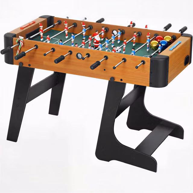 Calcio balilla pieghevole in legno XYLO per 22 giocatori con 2 palline, L: 118 cm, P: 107,5 cm, H: 78 cm
