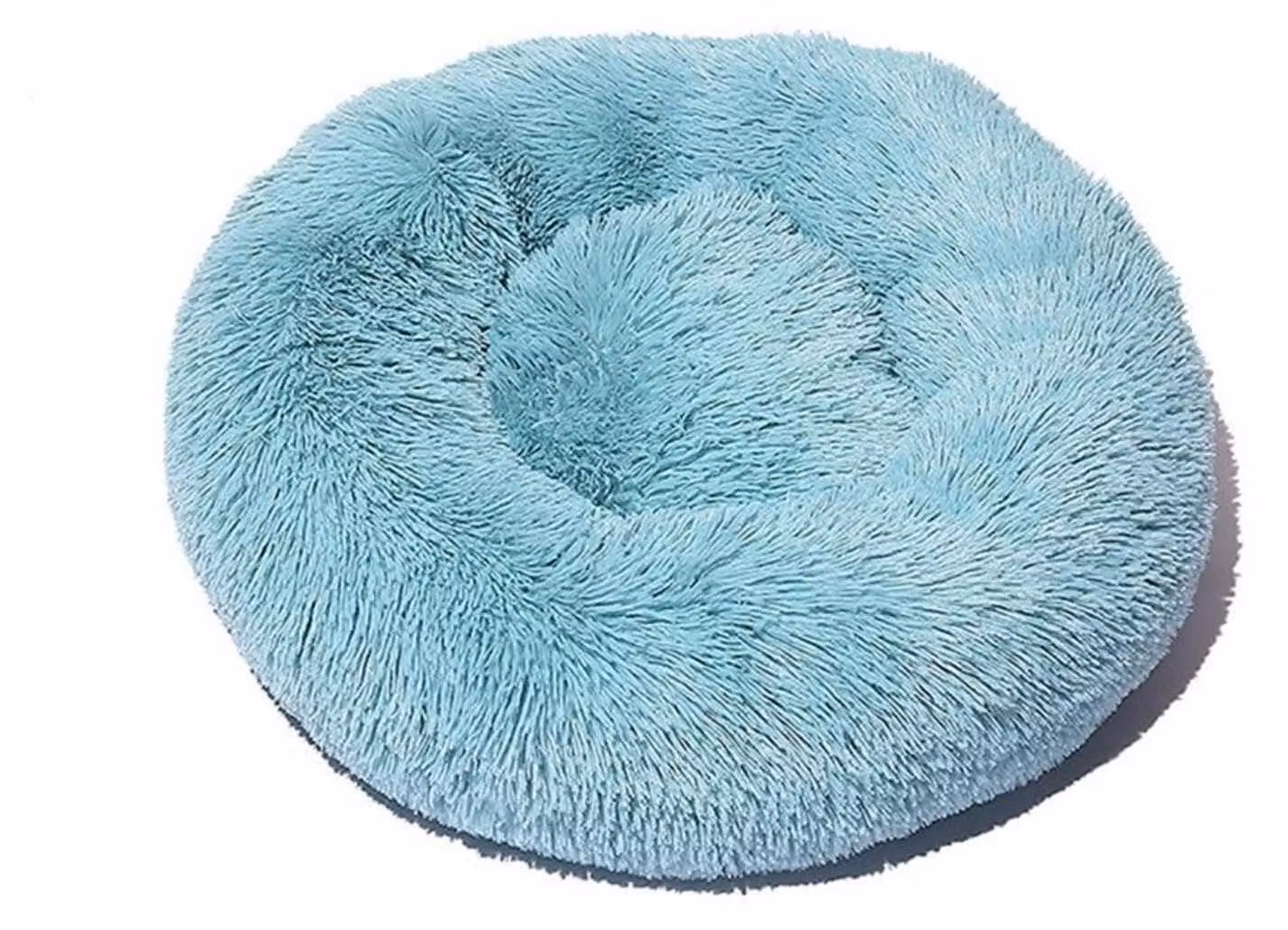 Cuccia per cani, cuccia per gatti, morbida, rotonda, 60 cm, verde acqua chiaro