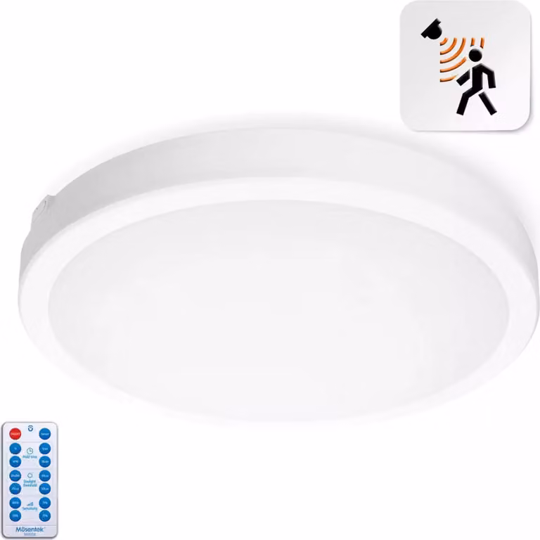 Plafon LED NAIROS con sensore, modello G2, 36W, colore bianco