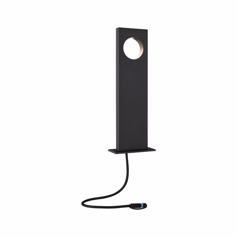 Lampione a LED Paulmann Plug & Shine, modello Ivo, 6,5W, 3000K, grado di protezione IP65, colore grigio