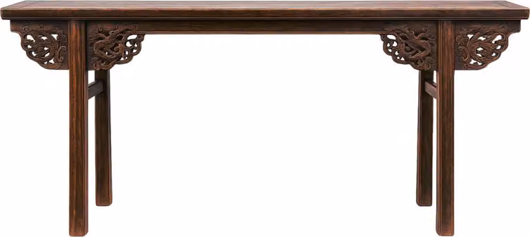 Raffinato tavolo da altare cinese antico Asianliving L221xP45xH88cm