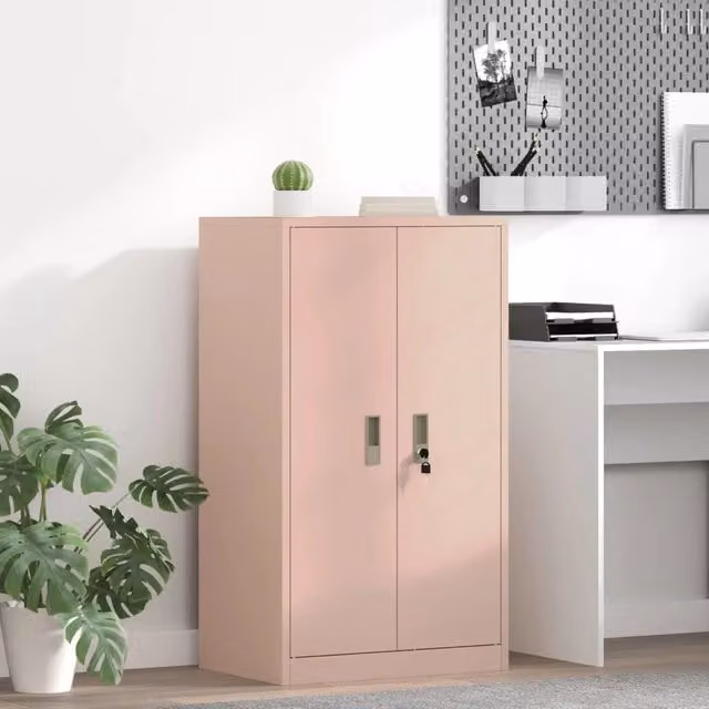 Armadio Rosa 60 x 40 x 90 cm Acciaio 891731