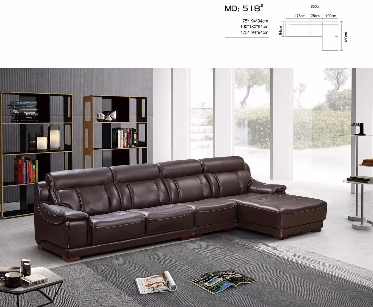 Polster Leder Couch Eck Sofa Sitz Garnitur Wohn Zimmer Landschaft Sofas Eck