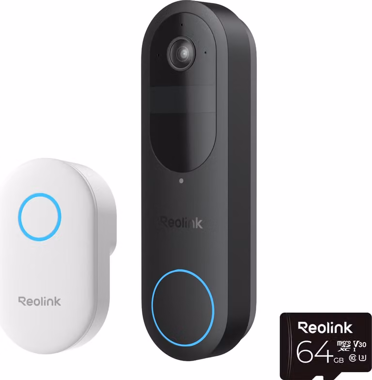 Reolink D340B w/ Chime 64GB SD sistema per video-citofono 4 MP Nero