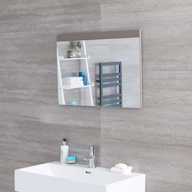 Specchio Bagno Grigio Opaco 500 x 700mm - Newington