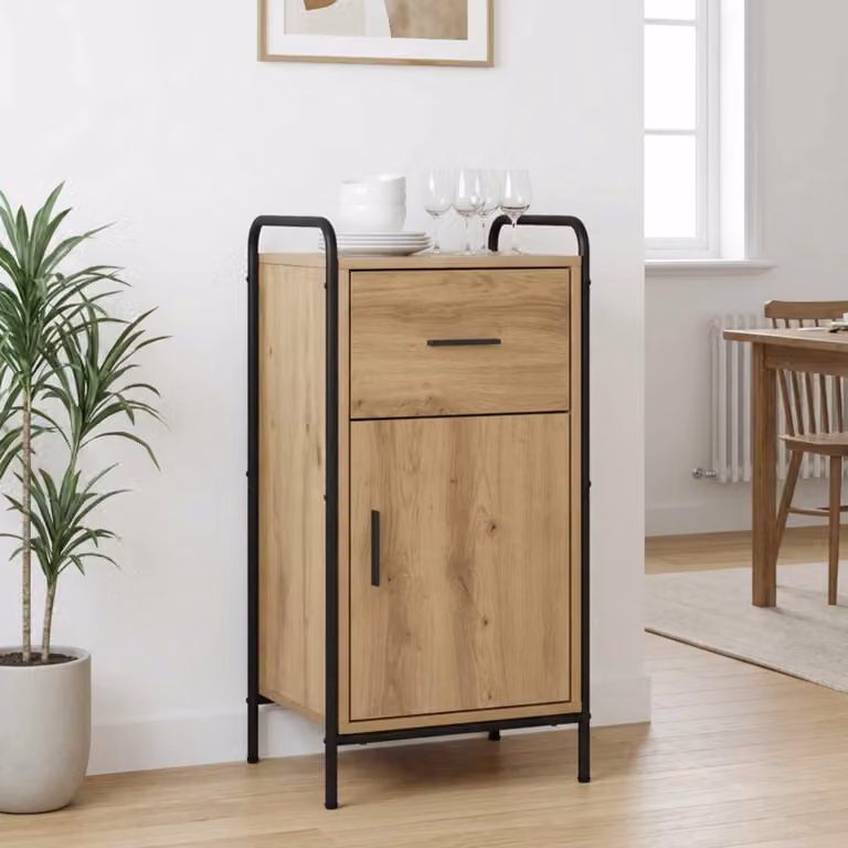 vidaXL Credenza Rovere Artigianale 97 x 33 x 81 cm