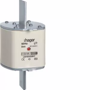 Cartuccia fusibile NH NH4a c gTr 400 V 315 kVA 455 A con indicatore centrale e manico in metallo