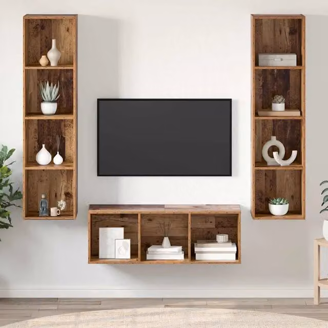 Set mobile TV 3 pz Legno vecchio Legno ingegnerizzato 3393339
