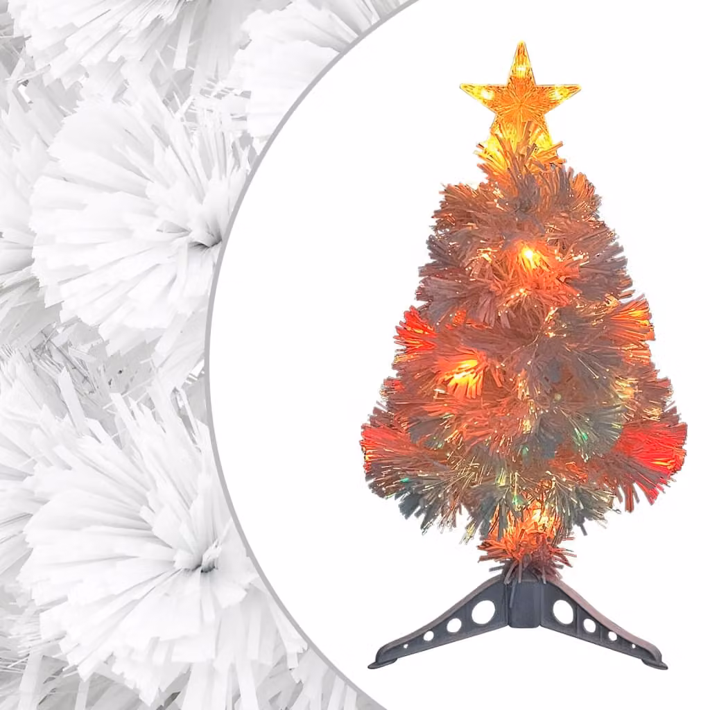 The Living Store Albero di Natale artificiale con LED bianchi 64 cm in fibra di vetro