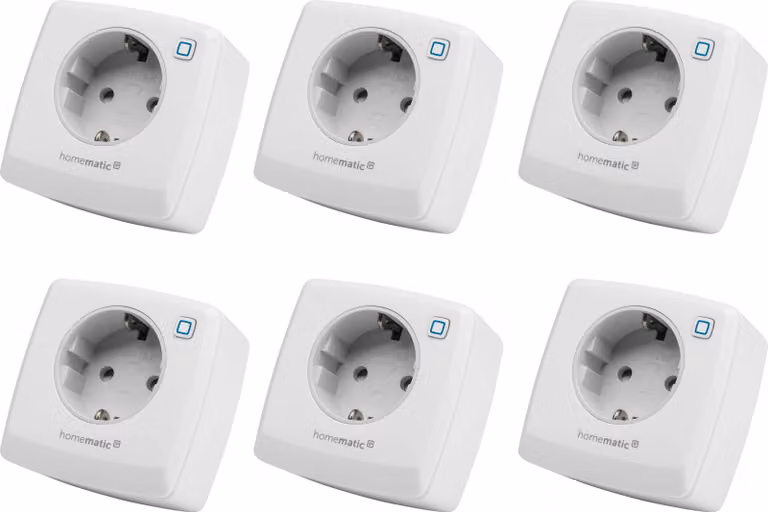 HOMEMATIC IP 157338A0, Presa di corrente di commutazione, 6 pezzi