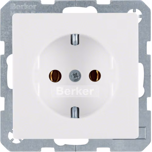Presa Berker 41436089 SCHUKO bianco polo con Berker Q.1/Q.3