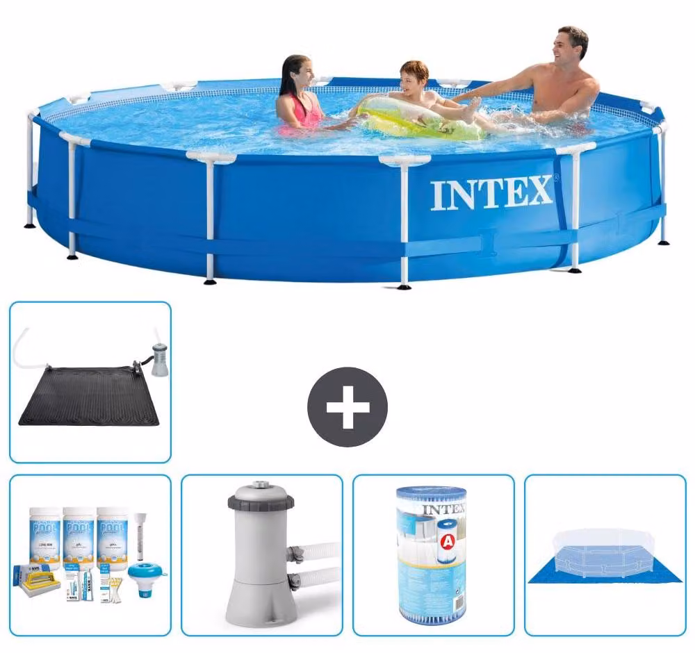 Piscina autoportante rettangolare - 366x76 cm - 6 pezzi - Modello S31594
