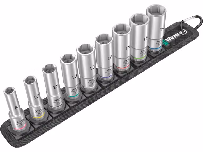 Wera 05004545001 Wera Belt B Deep 1 Steckschl. Einsatz-Satz, 3/8