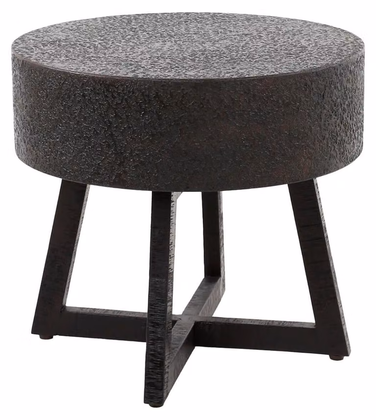 Tavolino FURNLUX ingombrante Ferro Nero 50 cm / Colore principale: nero / Dimensioni: 50 x 46 x 50 cm