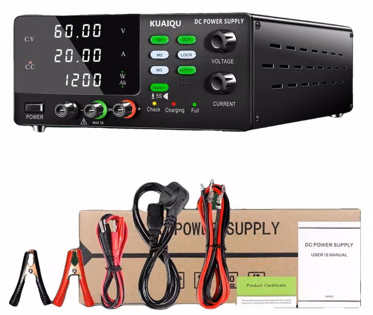 Alimentatore da laboratorio DC, con potenza di uscita regolabile, sistema di raffreddamento intelligente, modello R-SPS6020C