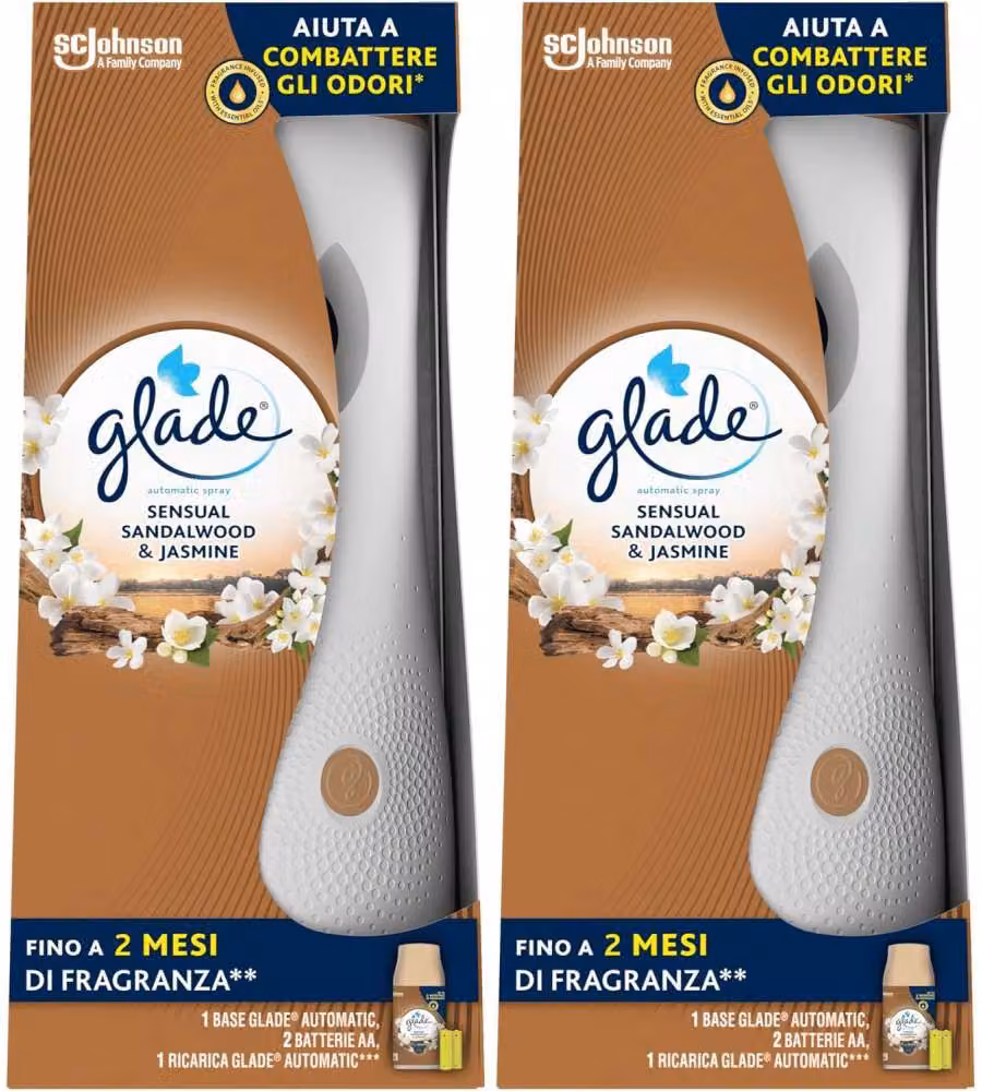 Glade Diffusore Automatico Spray con Ricarica 269 ml Bianco Gelsomino