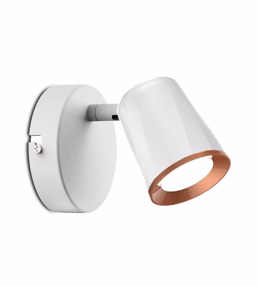 Faretto LED da Muro 5W con Testa Orientabile Colore Bianco 4000K IP20