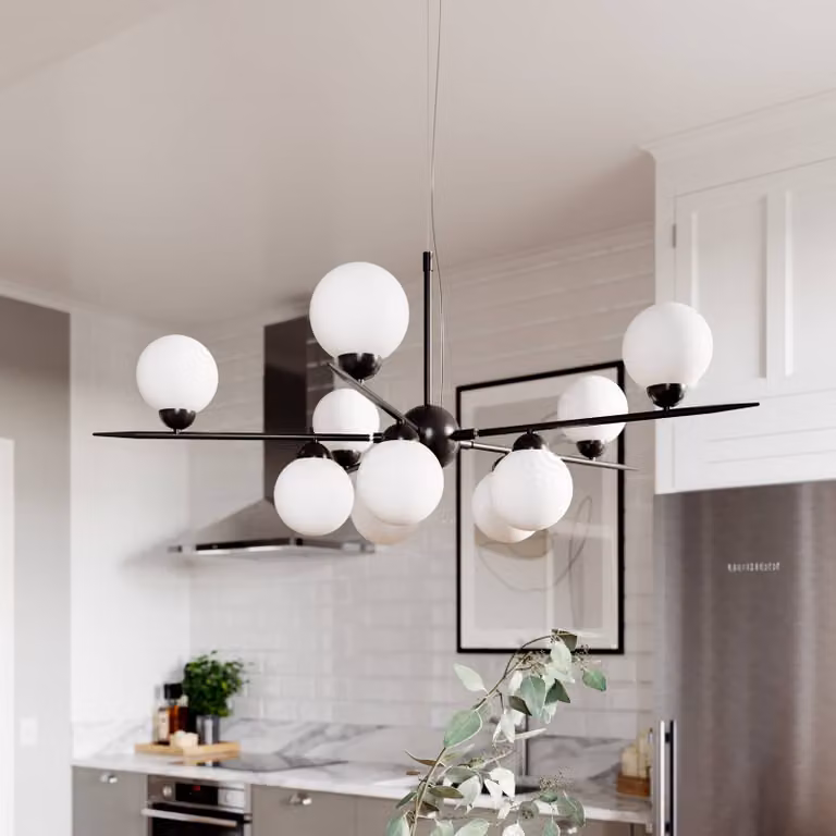 By Rydéns Lampada a sospensione Punto, dimmerabile, Nero, Soggiorno / Sala da pranzo, Metallo, Scandinavo, Lampada a sospensione