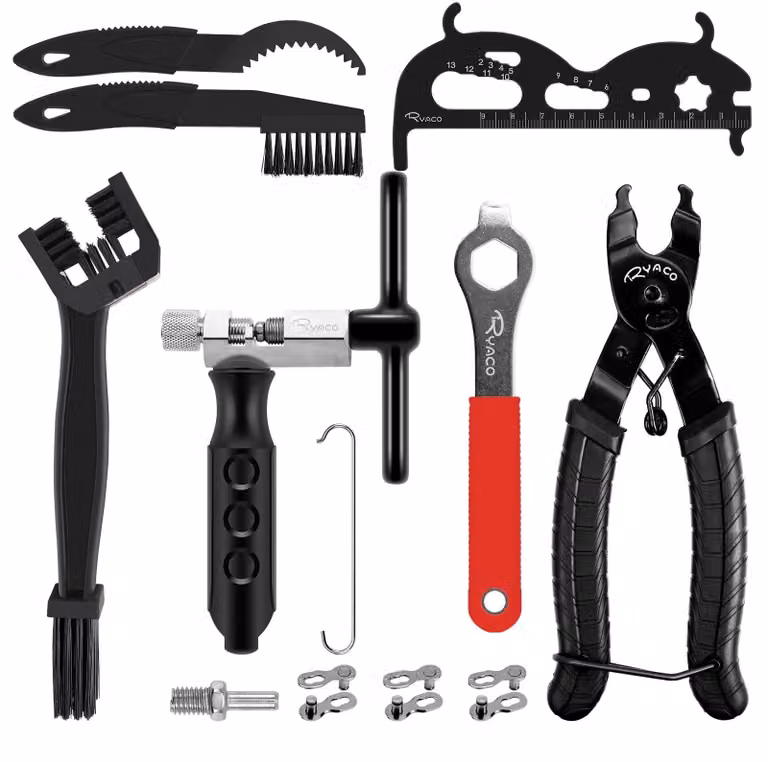 Set di 12 utensili per la manutenzione della catena della bicicletta