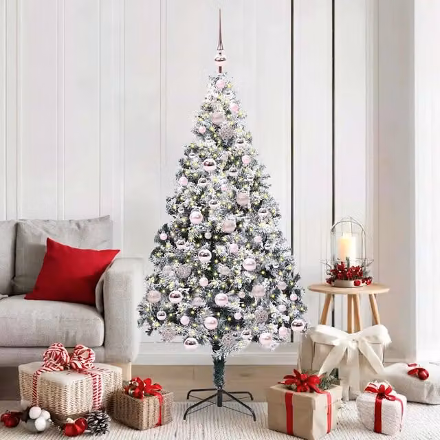Albero di Natale artificiale moderno vidaXL bianco, Altezza: 180 cm