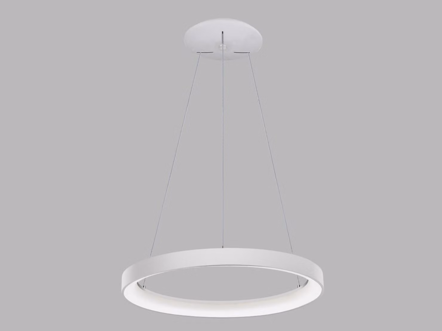 Lampadario LED dimmerabile BELLA SLIM P-Z CRI90, variante: bianco, Ø 580 mm, 48 W, 3000/4000 K, TRIAC
