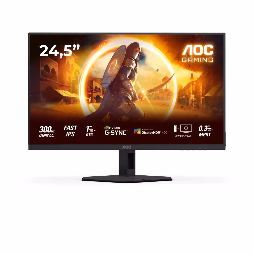 Monitor PC AOC G4 25G4SRE da 62,2 cm (24.5") Full HD IPS Nero e Rosso – 2