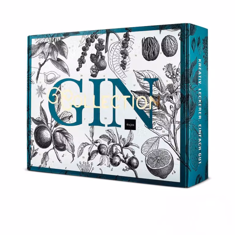 Gin Collection calendario avvento 2026, 24 x 0,04 l, gin & sciroppo, 18+