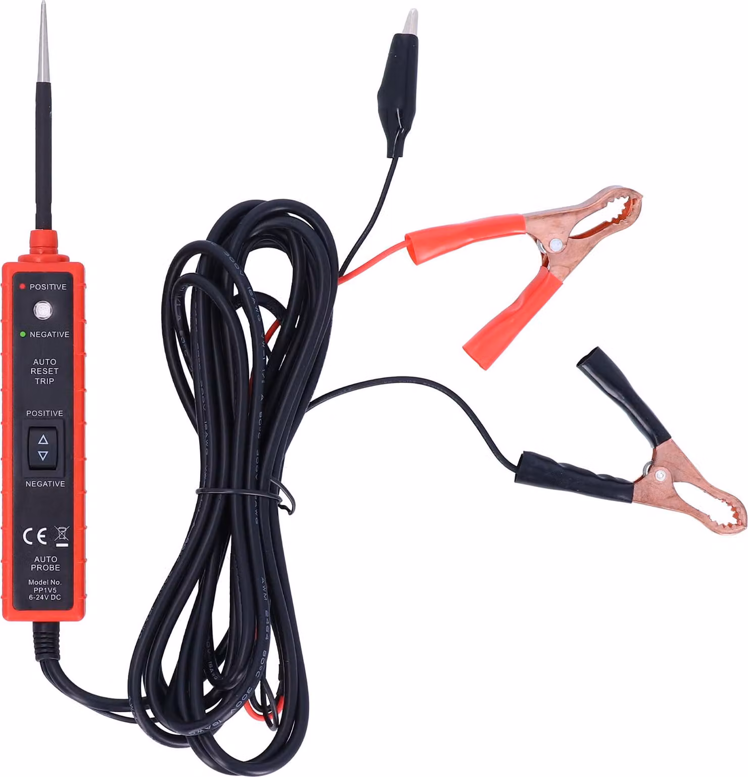6-24V Circuito elettrico Tester Detector Strumento diagnostico professionale per auto con 14,8 piedi di cavo