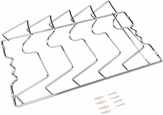 Organizzatore per armadietti da cucina con supporti in metallo - 5 ripiani - facile da pulire
