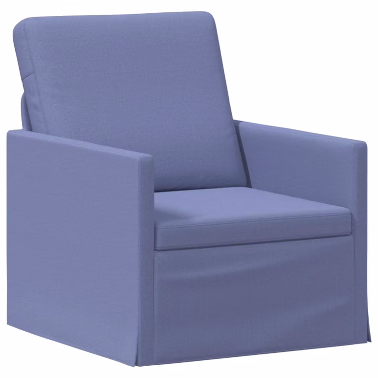 Divano Singolo vidaXL Blu Jeans in Tessuto L: 70 cm, P: 81 cm, H: 82 cm
