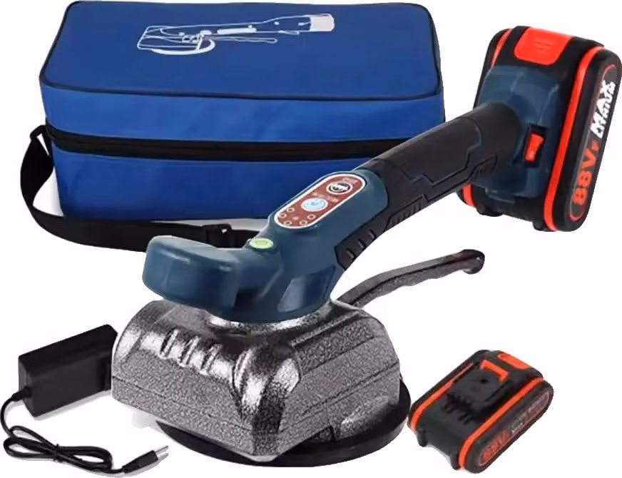 Piastrellista elettrico a batteria, potenza 1000W, frequenza di vibrazione 12000RPM, capacità batteria 88VF, con 1Xbatteria