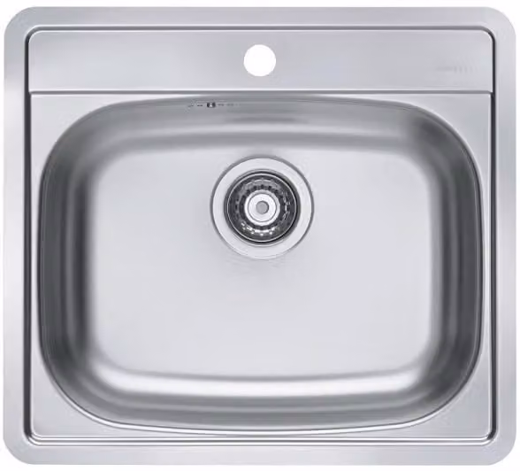 Lavello in acciaio inox ALVEUS More 10 Natur 560x500x0,6 mm 1106813