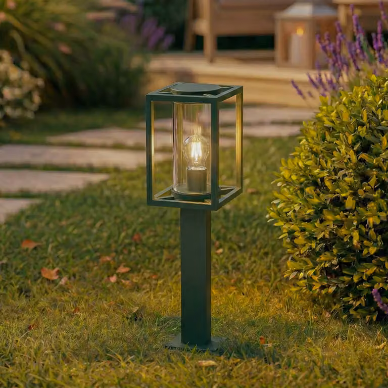 Lampioncino da giardino Ferda Lucande, dimmerabile, Verde, Alluminio, Moderno, Lampada da esterni