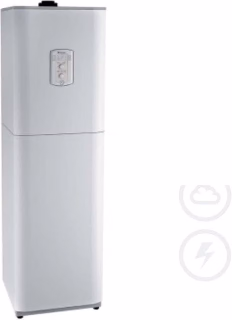 Caldaia a Condensazione a Basamento Chaffoteaux Pharos Zelios 25 EU Metano Bianca con Kit Scarico Fumi L: 66 cm, H: 200 cm, P: 60 cm