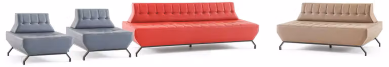 Sofagarnitur Rot 3-Sitzer Beige 2-Sitzer Grau Couch Sessel Chesterfield