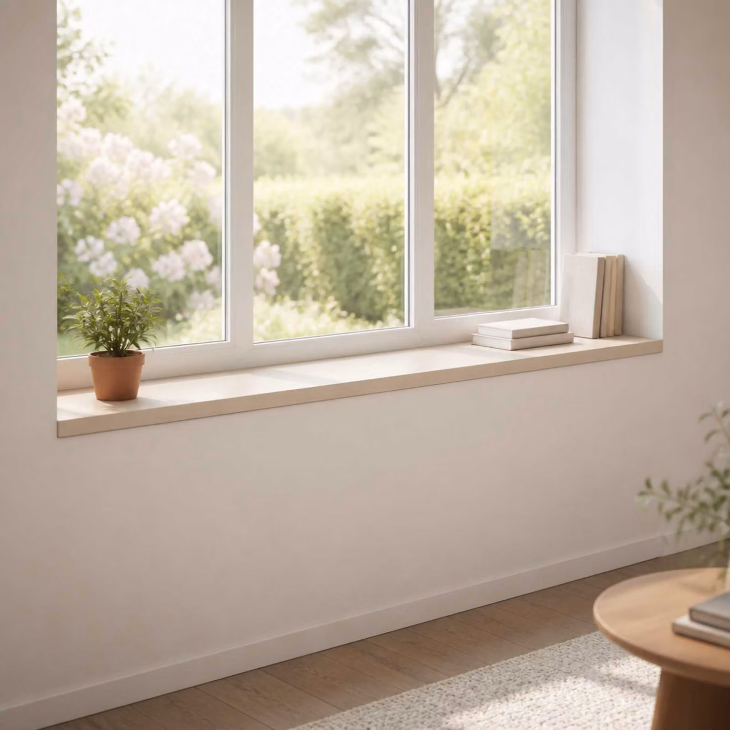 vidaXL Soglie per finestre 2 pz Bianco 110 x 30 x 2 cm