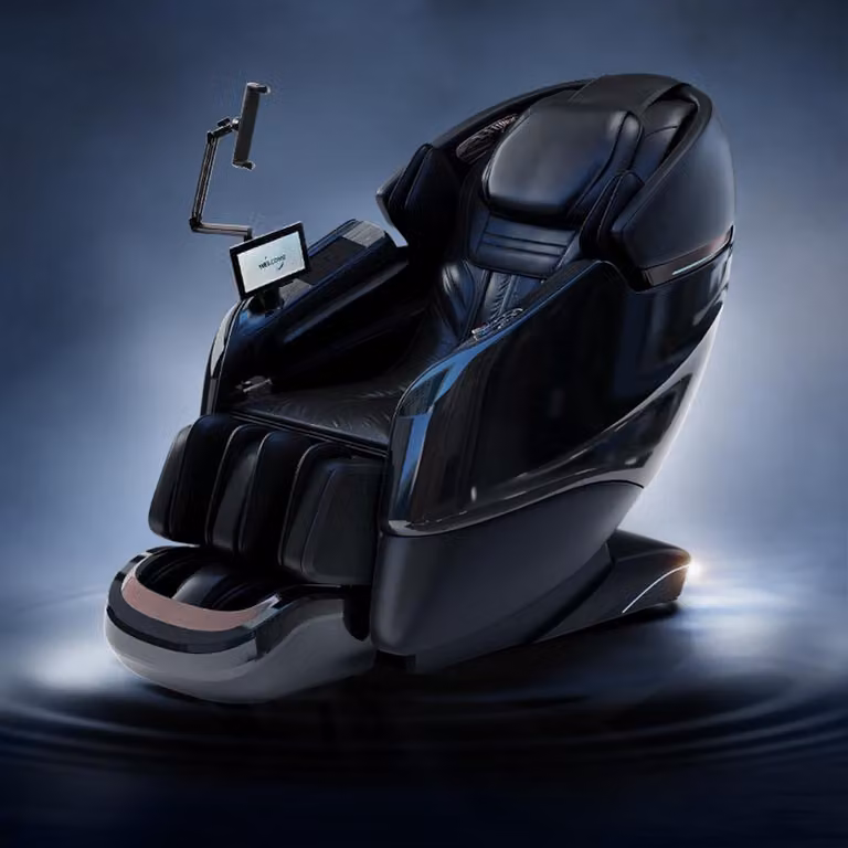 poltrona massaggiante 4D per tutto il corpo, con funzione di riscaldamento, massaggio profondo, adatta a tutto il corpo, binari Bluetooth SL Nero L155xL76xH116cm /G6Hei/
