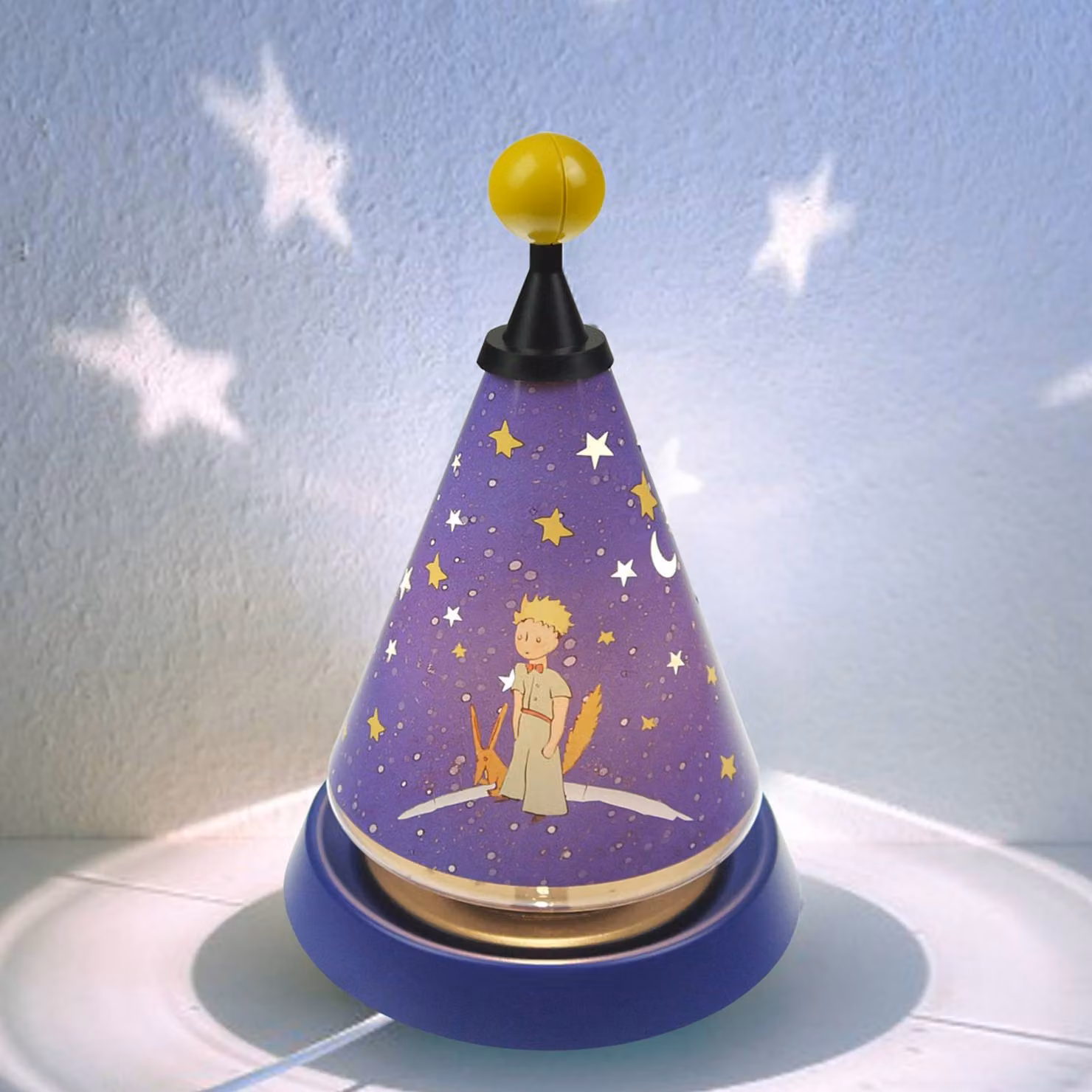 Niermann Standby Carrousel piccolo principe luce notturna girevole Kleiner Prinz, Blu, Cameretta, Plastica, Lampada da tavolo