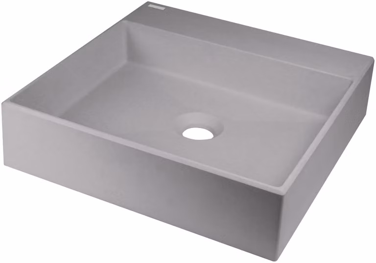 Lavabo da appoggio grigio effetto granito "Correo"