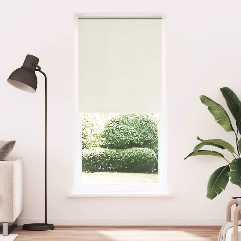 Tenda a rullo oscurante vidaXL in poliestere, colore bianco, L: 100 cm, H: 230 cm