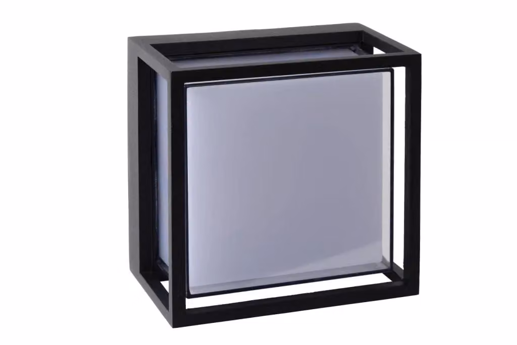 Applique da esterno Lucide Singa LED 9,6W 2700K nera in metallo con luce up/down – 2