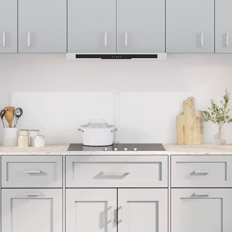 Set di 2 paraschizzi per cucina vidaXL in vetro temperato trasparente, L 80 cm x H 50 cm