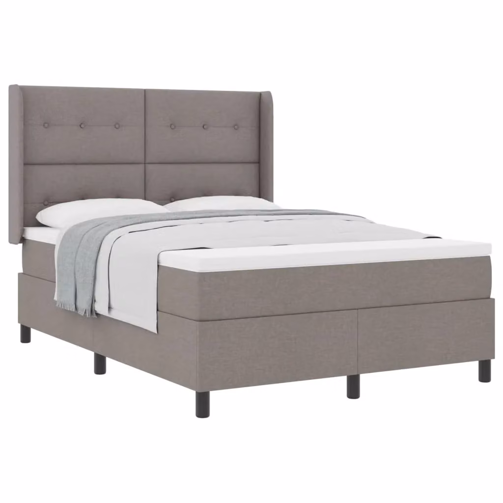Letto ibrido con materasso Talpa vidaXL in tessuto beige e grigio L/P: 140 x 190 cm – 2