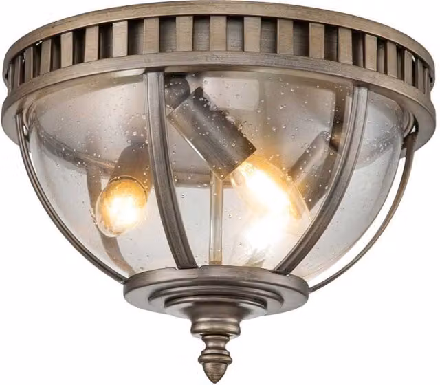 Plafoniera esterna Halleron bronzo ossidato E14 3x40W