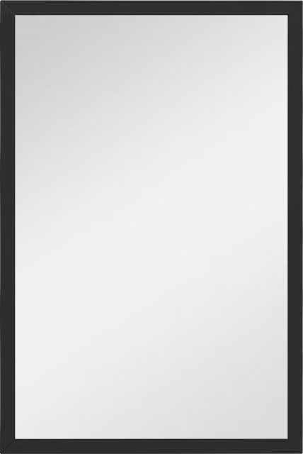 Specchio da parete rettangolare HOMCOM in vetro e MDF nero 40 x 60 cm