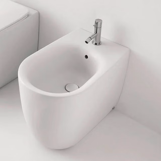 Bidet Da Terra Kerasan Bianco Lucido "Nolita"